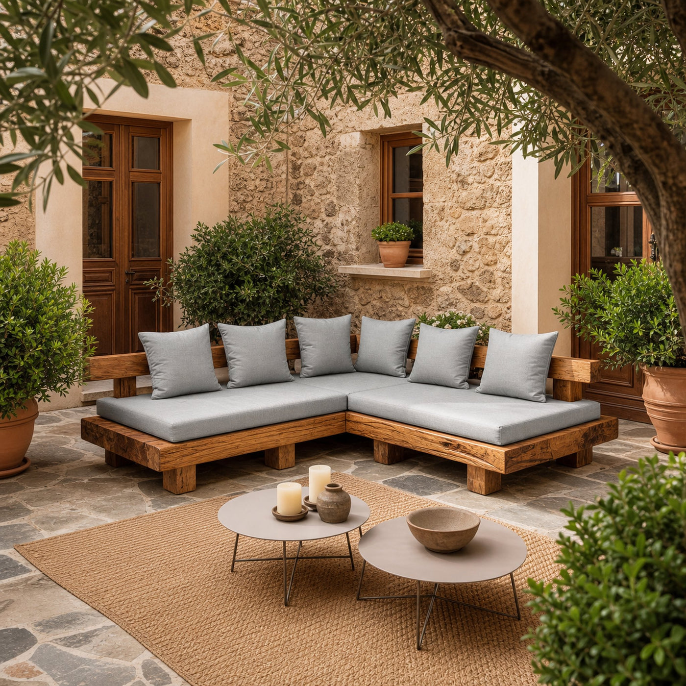 Minimalist Outdoor Sofa Set For Patio Garden And Poolside - product view 6