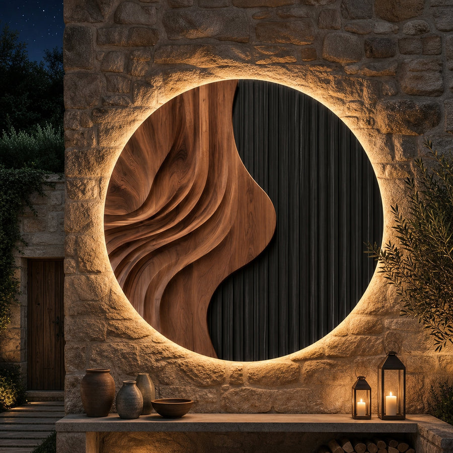 Minimalist Relief Wall Decor For Creative Workspace Interior