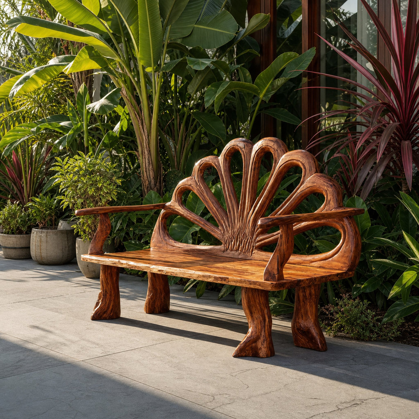 Minimalist Rustic Wood Bench For Entryway And Foyer - product view 6