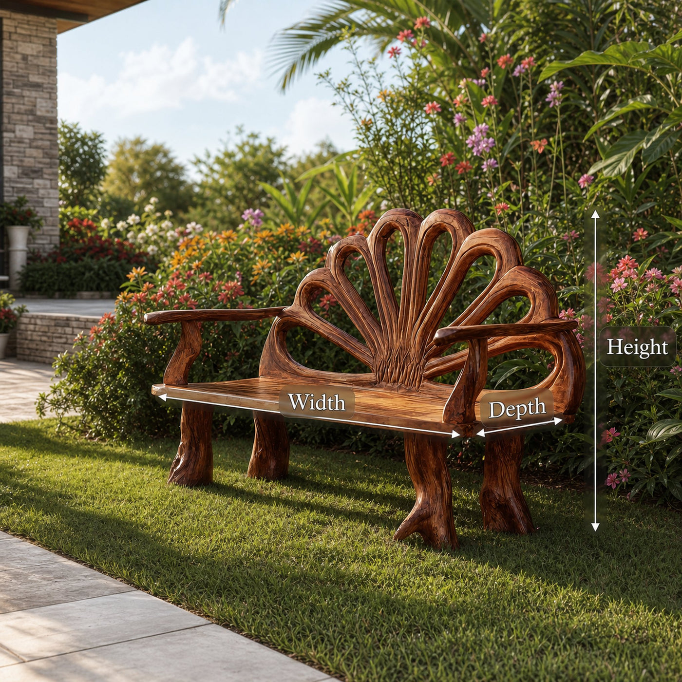 Minimalist Rustic Wood Bench For Entryway And Foyer - product view 8