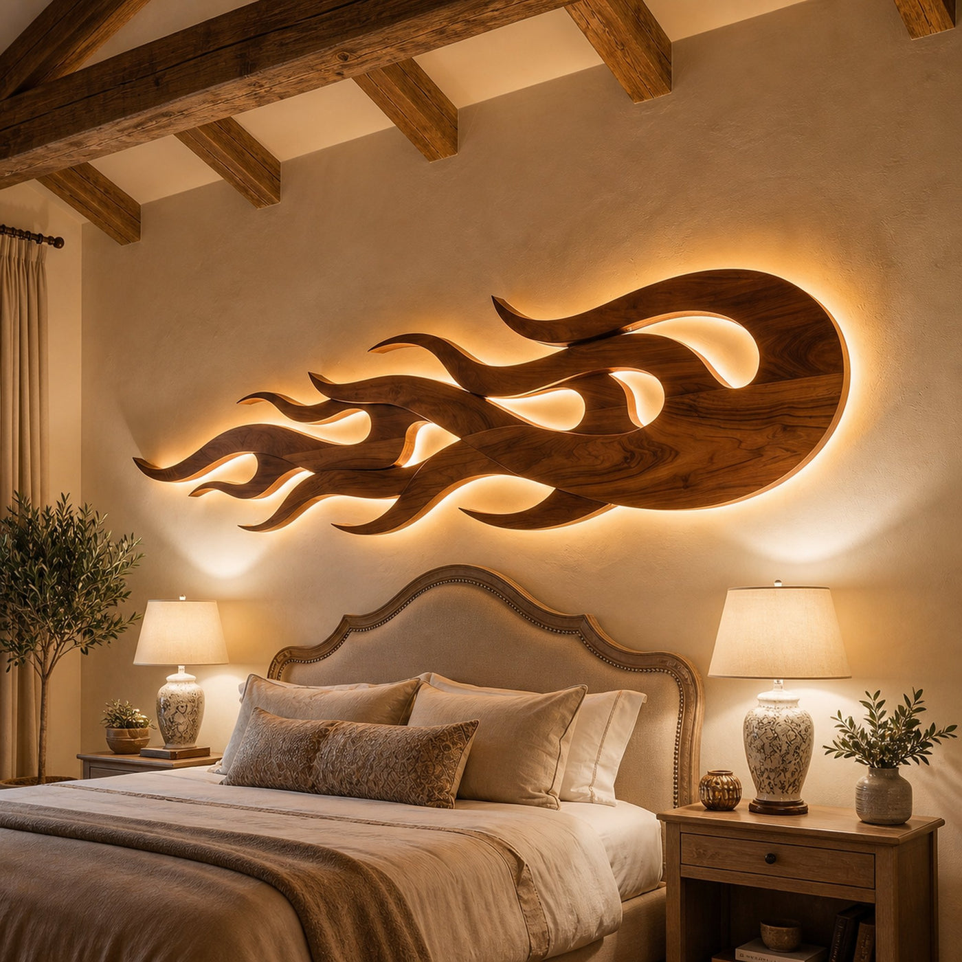Minimalist Sculptural Wall Art For Reading Corner Interior