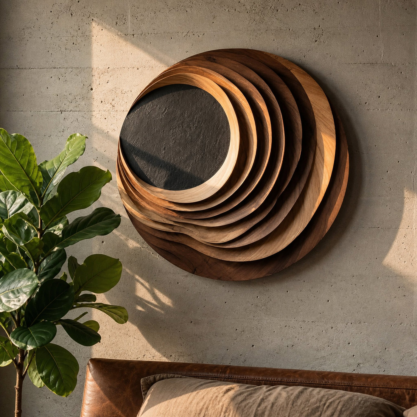 Minimalist Sculptural Wall Sculpture For Bedroom Display