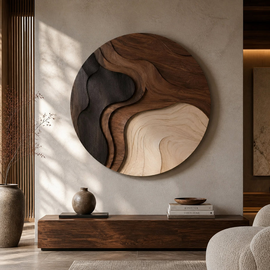 Minimalist Statement Wall Panel For Studio Apartment Interior