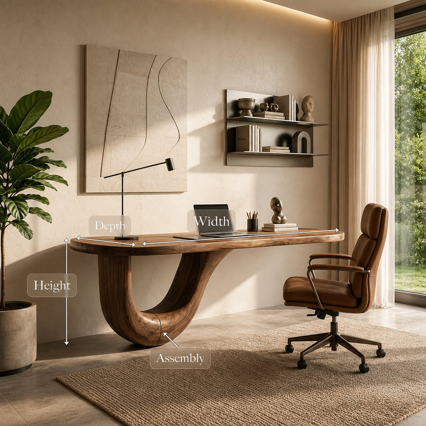 Minimalist Study Desk For Reading Room - product view 8