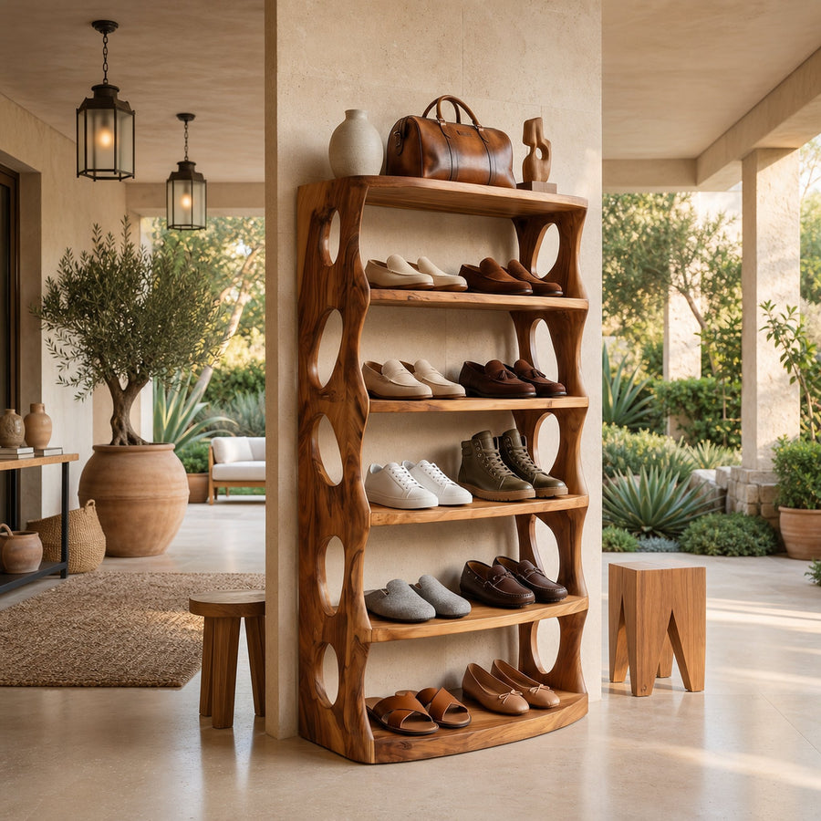 Minimalist Vertical Shoe Rack For Entryway Storage Corner Display
