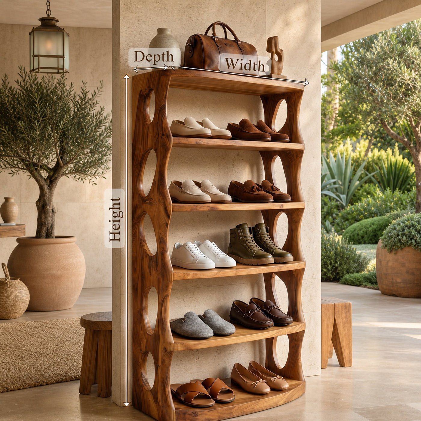 Minimalist Vertical Shoe Rack For Entryway Storage Corner Display - product view 8