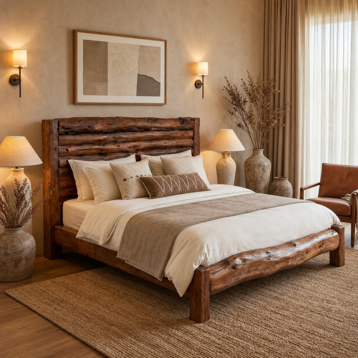 Minimalist Wooden Bed Frame For Bedroom