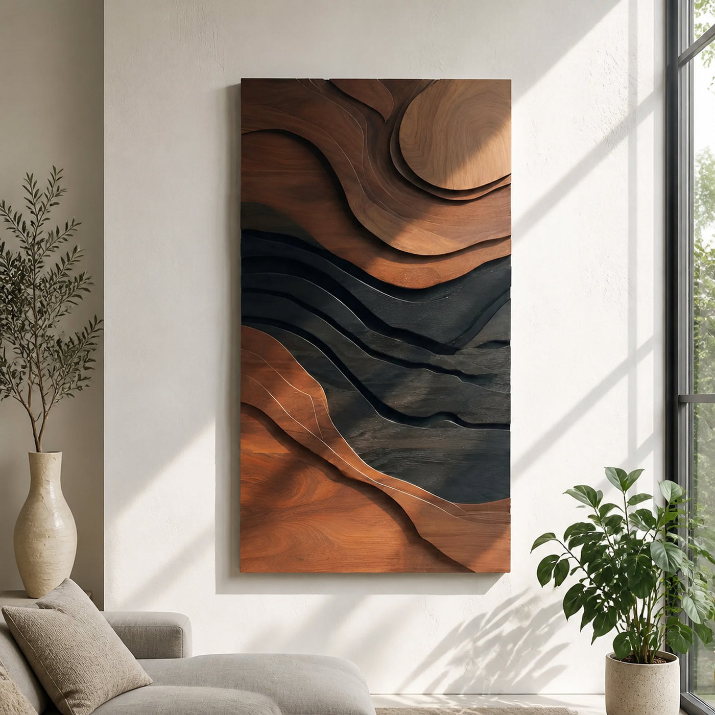 Modern Abstract 3D Wall Art For Bedroom Accent