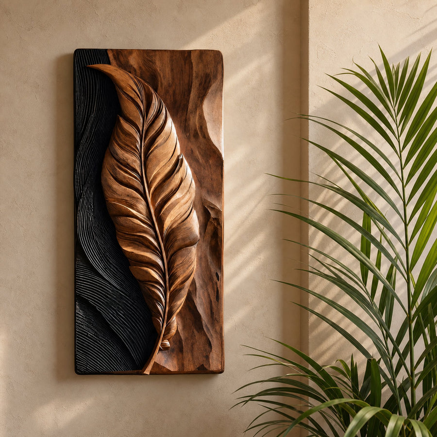 Modern Abstract Feather Wall Panel For Home