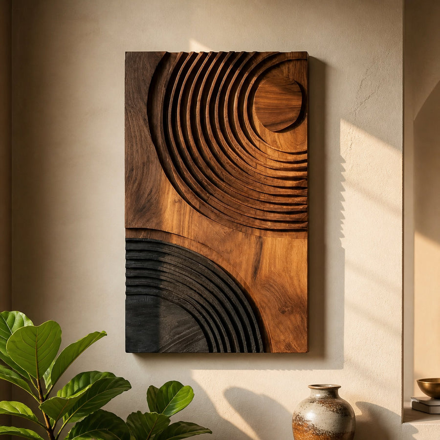 Modern Abstract Wall Art Panel For Dining Room Display
