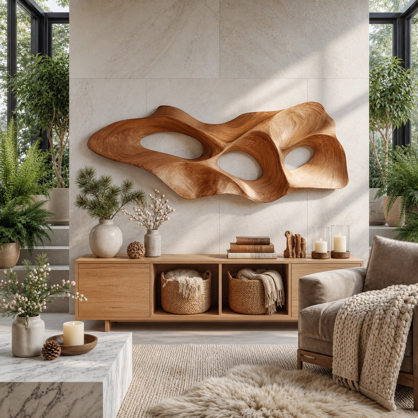 Modern Abstract Wall Art Panel For Living Room