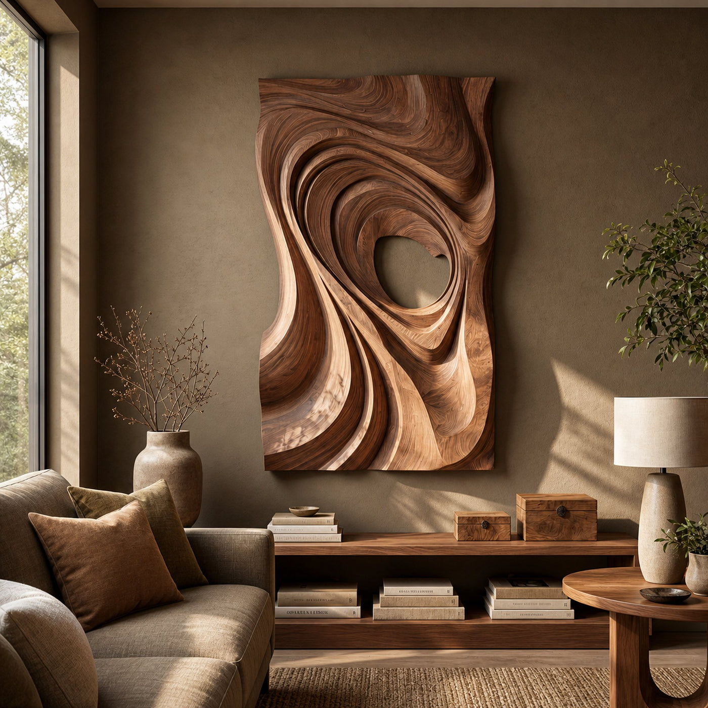 Modern Abstract Wall Panel Decor For Study Area