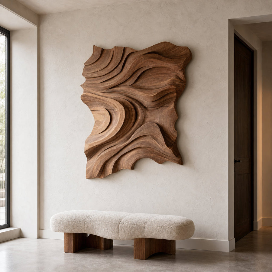 Modern Abstract Wall Sculpture For Living Room Decor