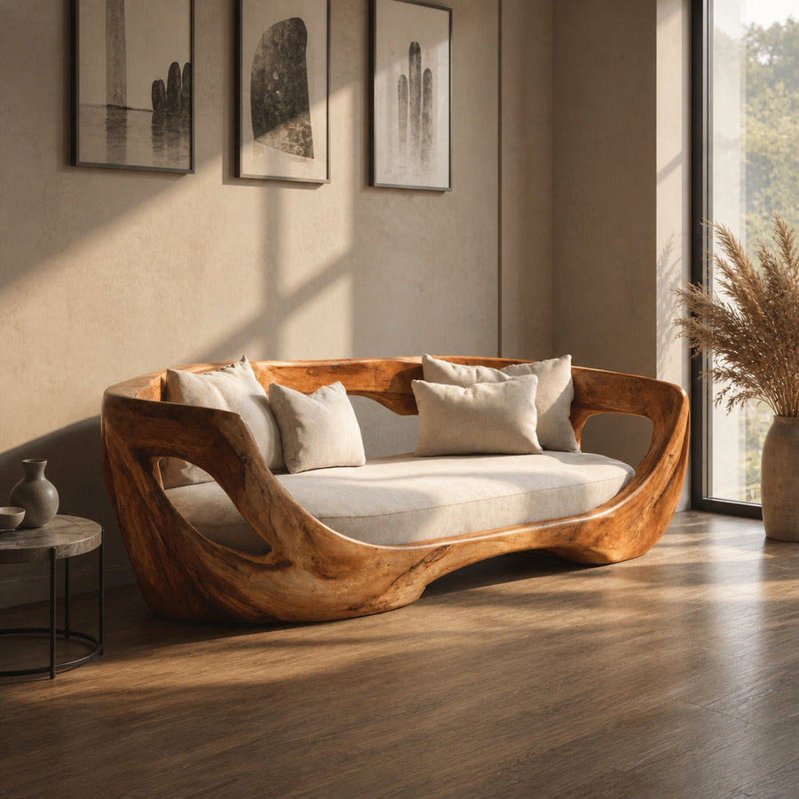 Modern Curved Sofa For Living Room Or Bedroom