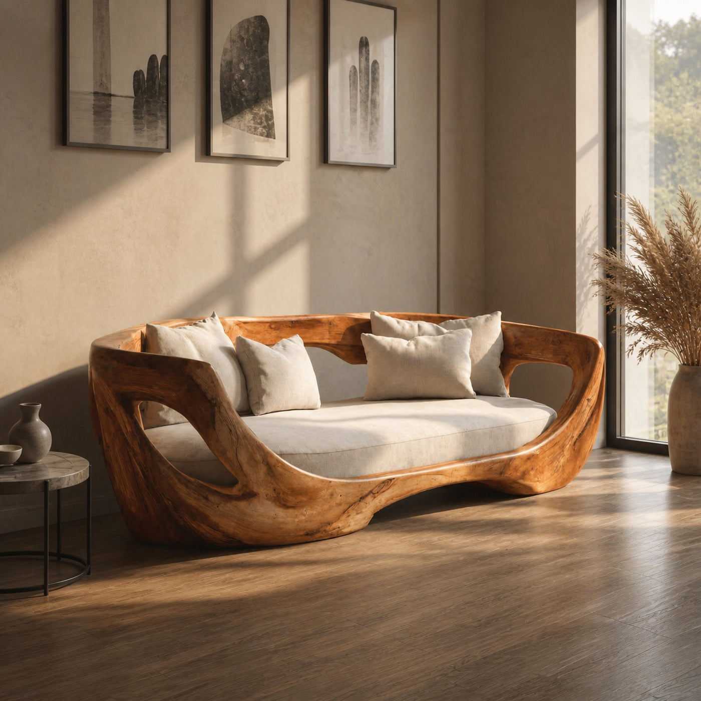 Modern Curved Sofa For Living Room Or Bedroom