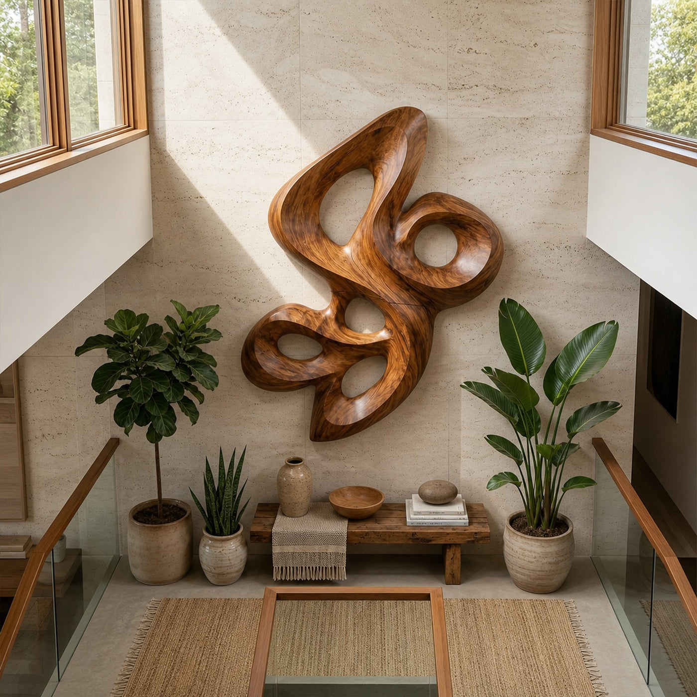Modern Curved Wall Art For Living Room - product view 3