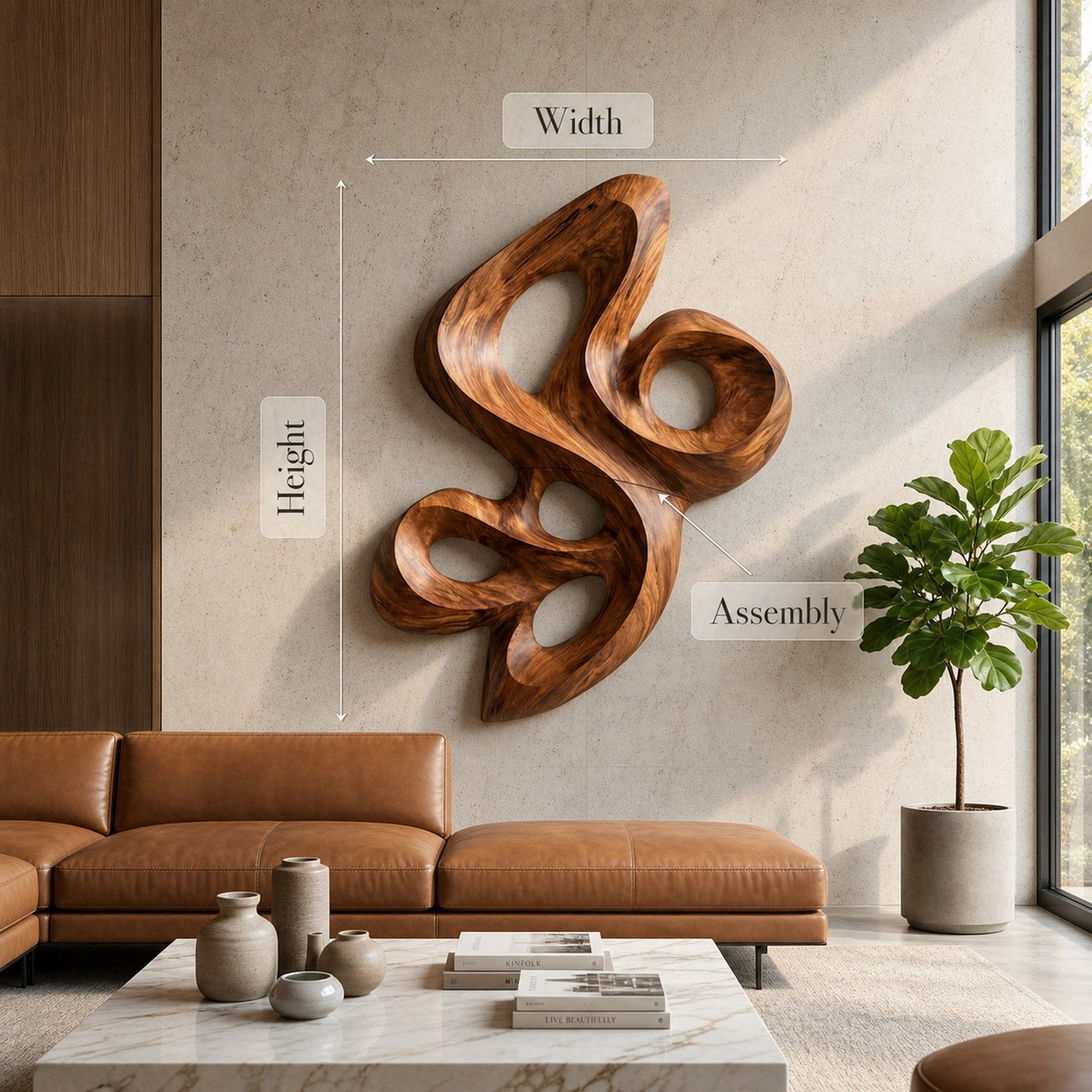 Modern Curved Wall Art For Living Room - product view 5