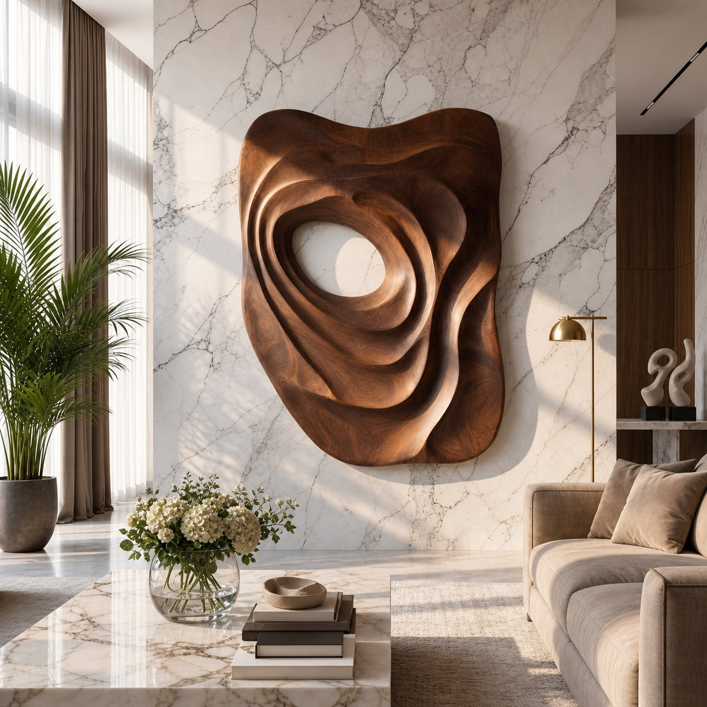 Modern Embossed Wall Decor Panel For Home Office Space
