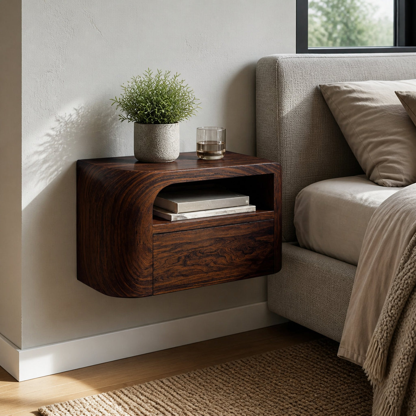Modern Floating Nightstand For Bedroom - product view 7