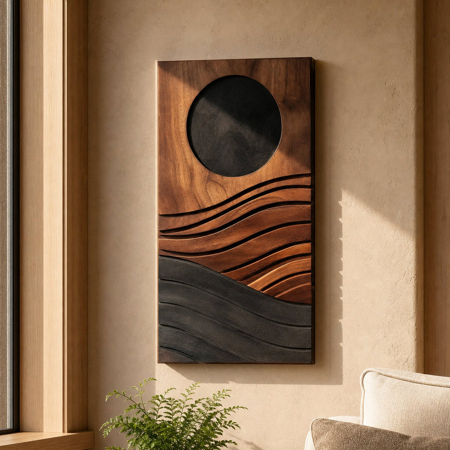 Modern Flowing Wall Sculpture For Kitchen And Dining Display