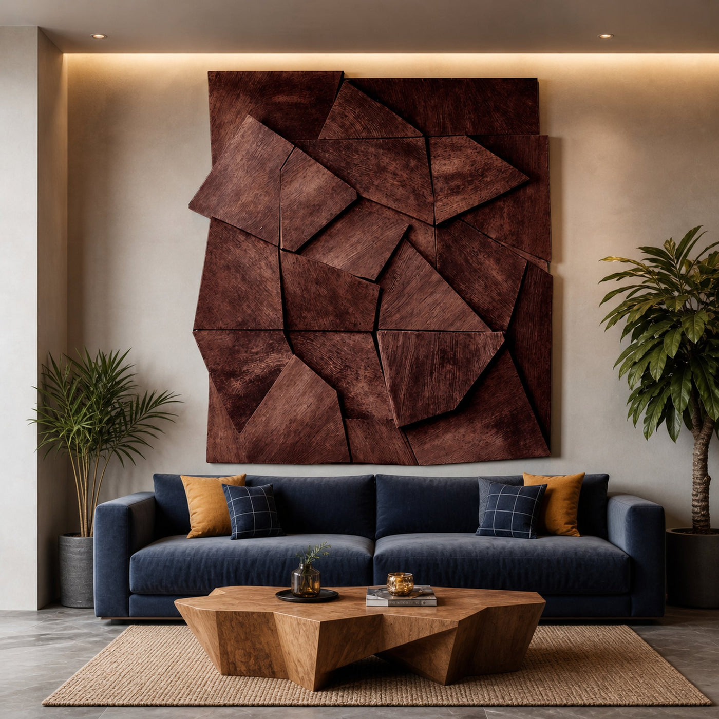 Modern Geometric Wall Art For Living Room Accent - product view 7