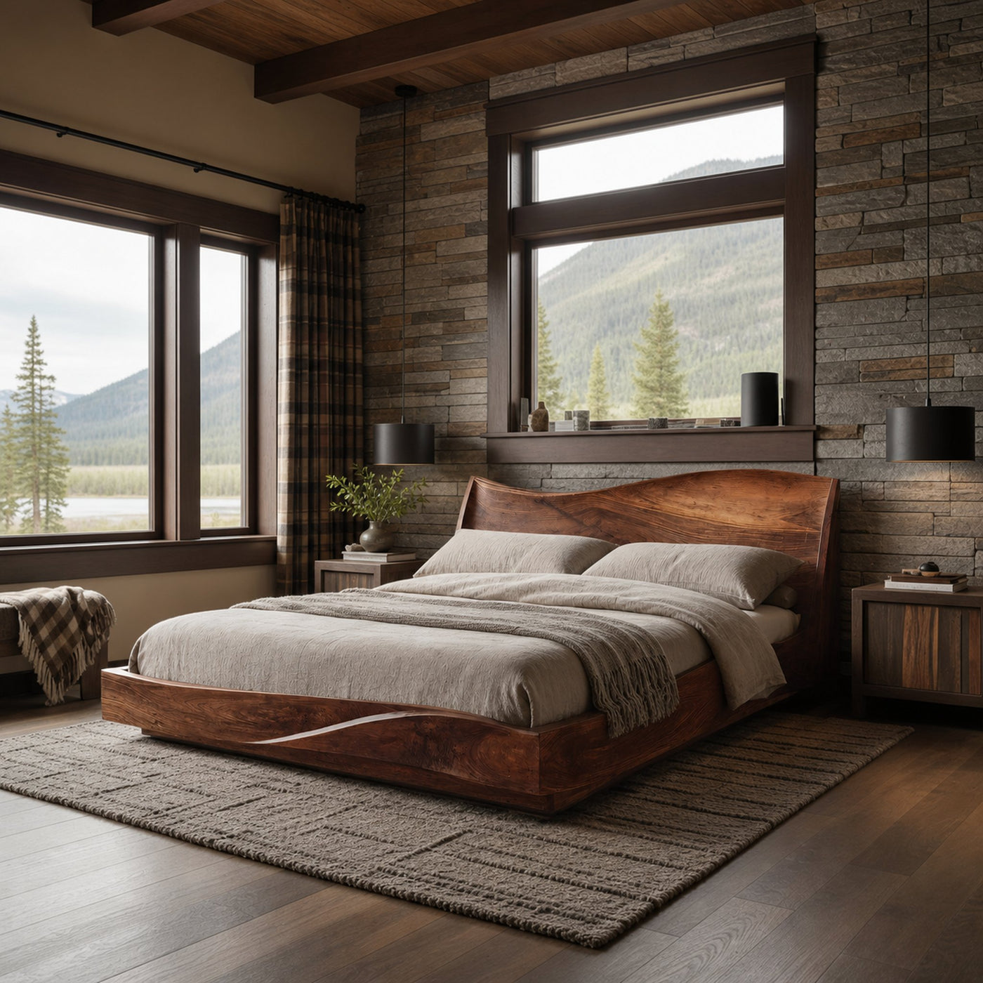 Modern Handcrafted Bed Frame For Bedroom Interiors - product view 6