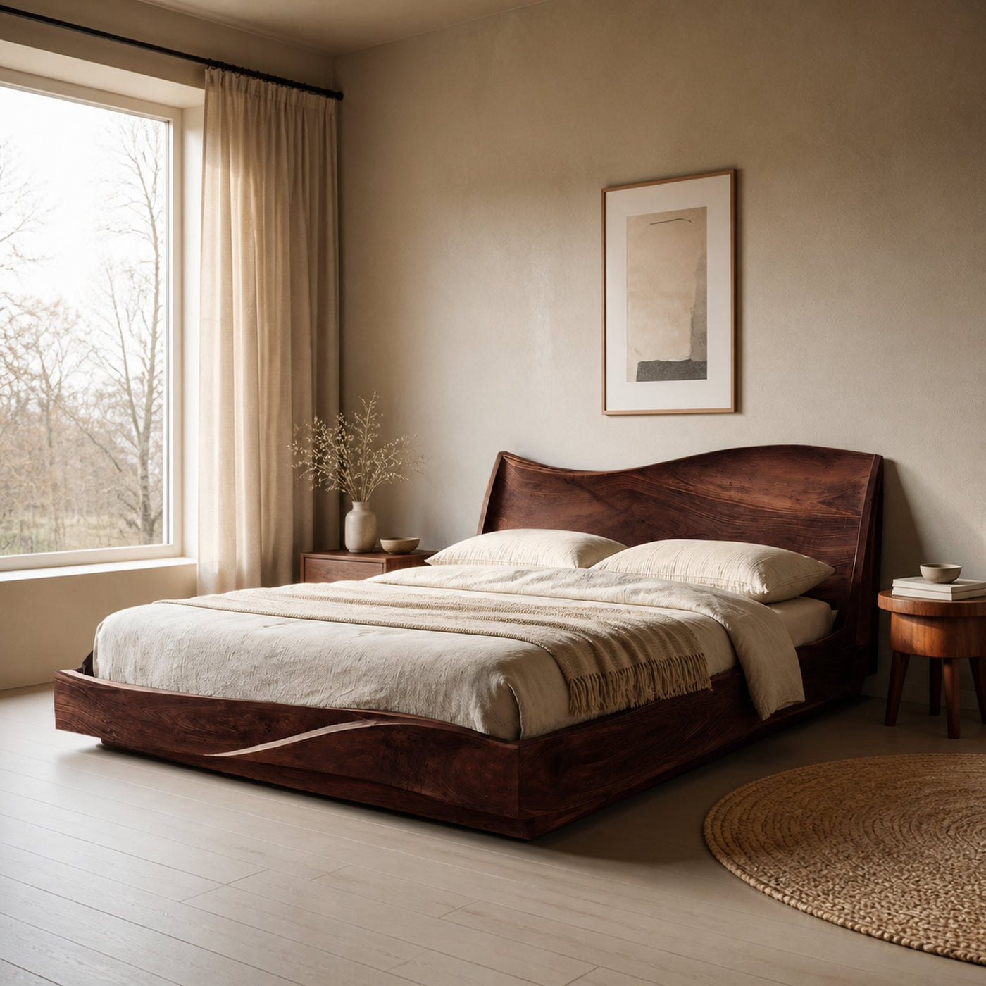 Modern Handcrafted Bed Frame For Bedroom Interiors - product view 7