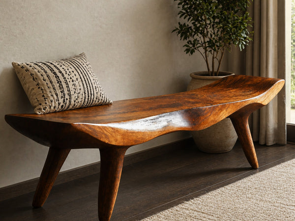 Modern Handcrafted Wood Bench For Stylish Home Décor