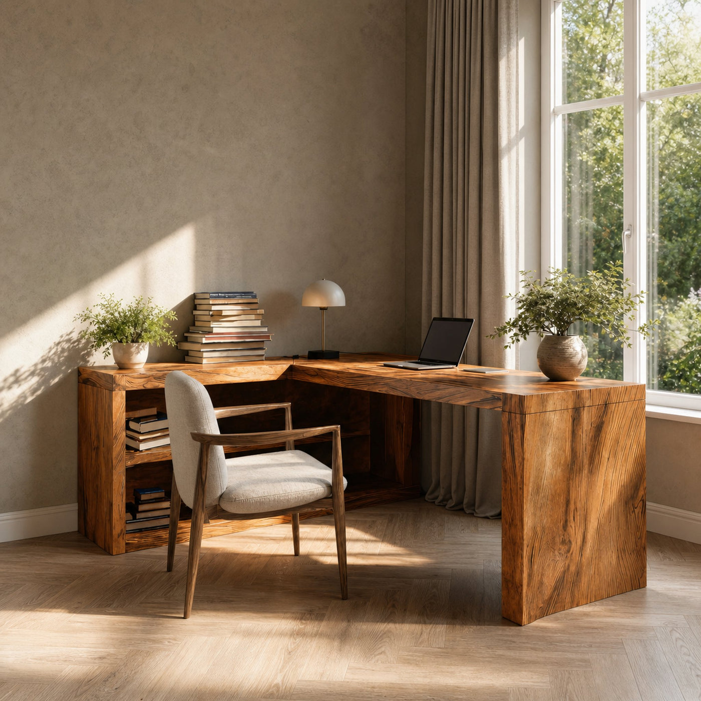 Modern L Shaped Desk For Workspace