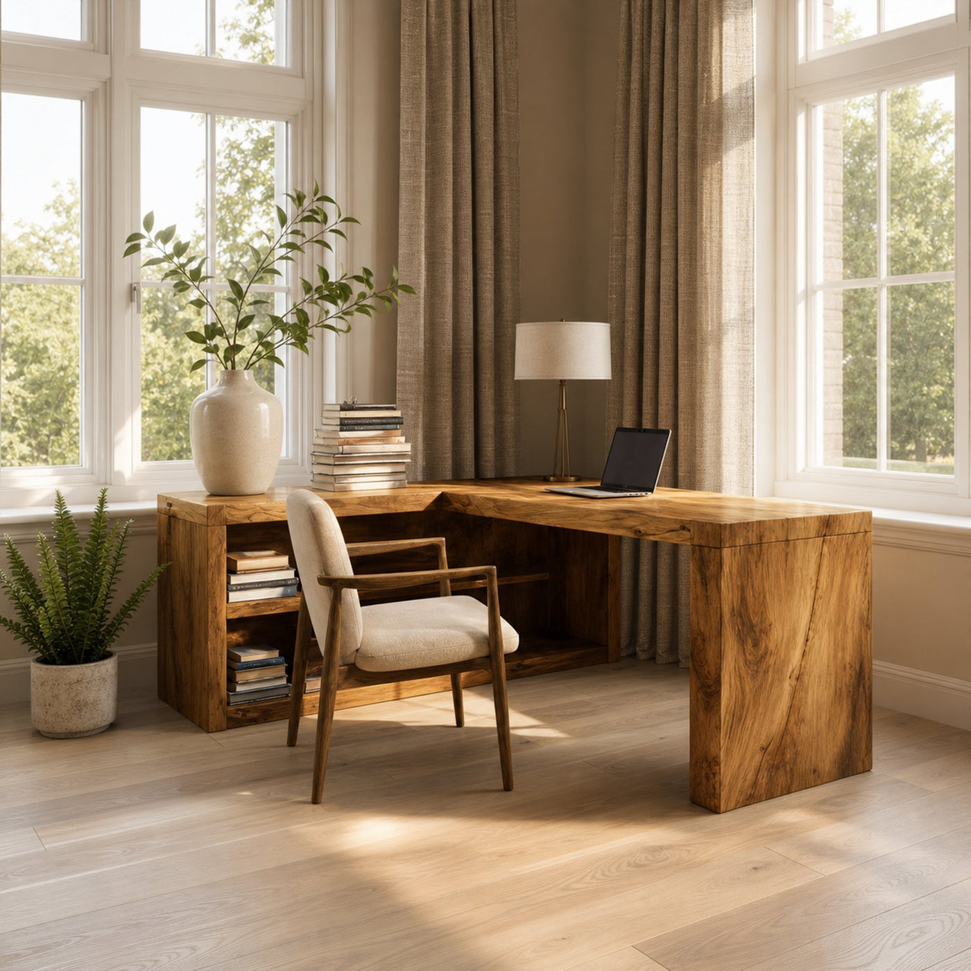 Modern L Shaped Desk For Workspace - product view 6