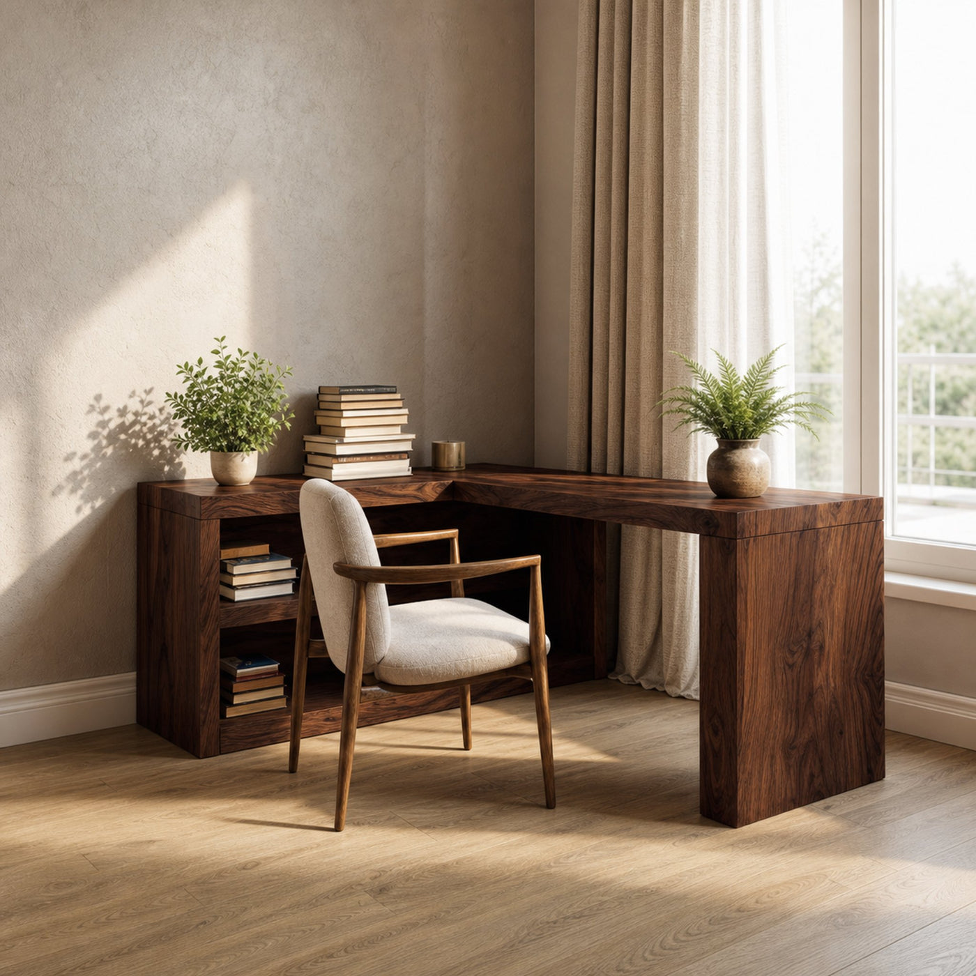 Modern L Shaped Desk For Workspace - product view 7