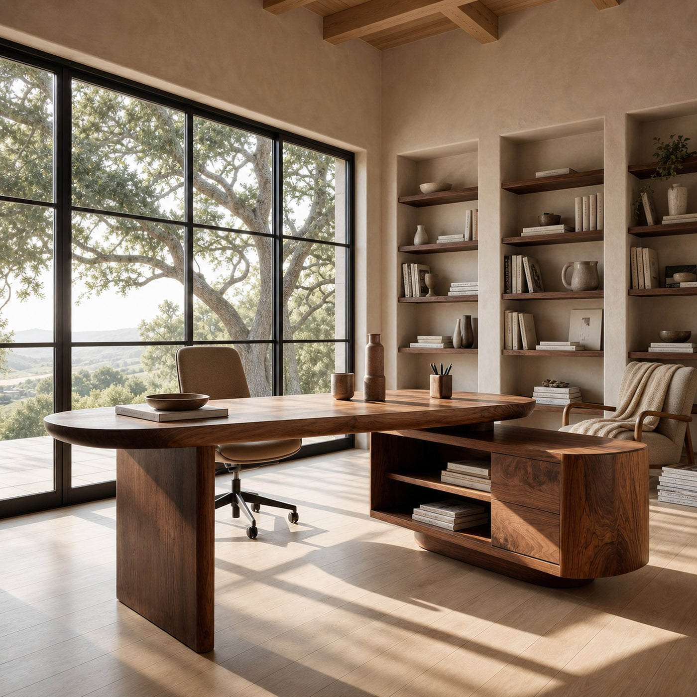 Modern L-Shaped Desk For Contemporary Home Office - product view 6