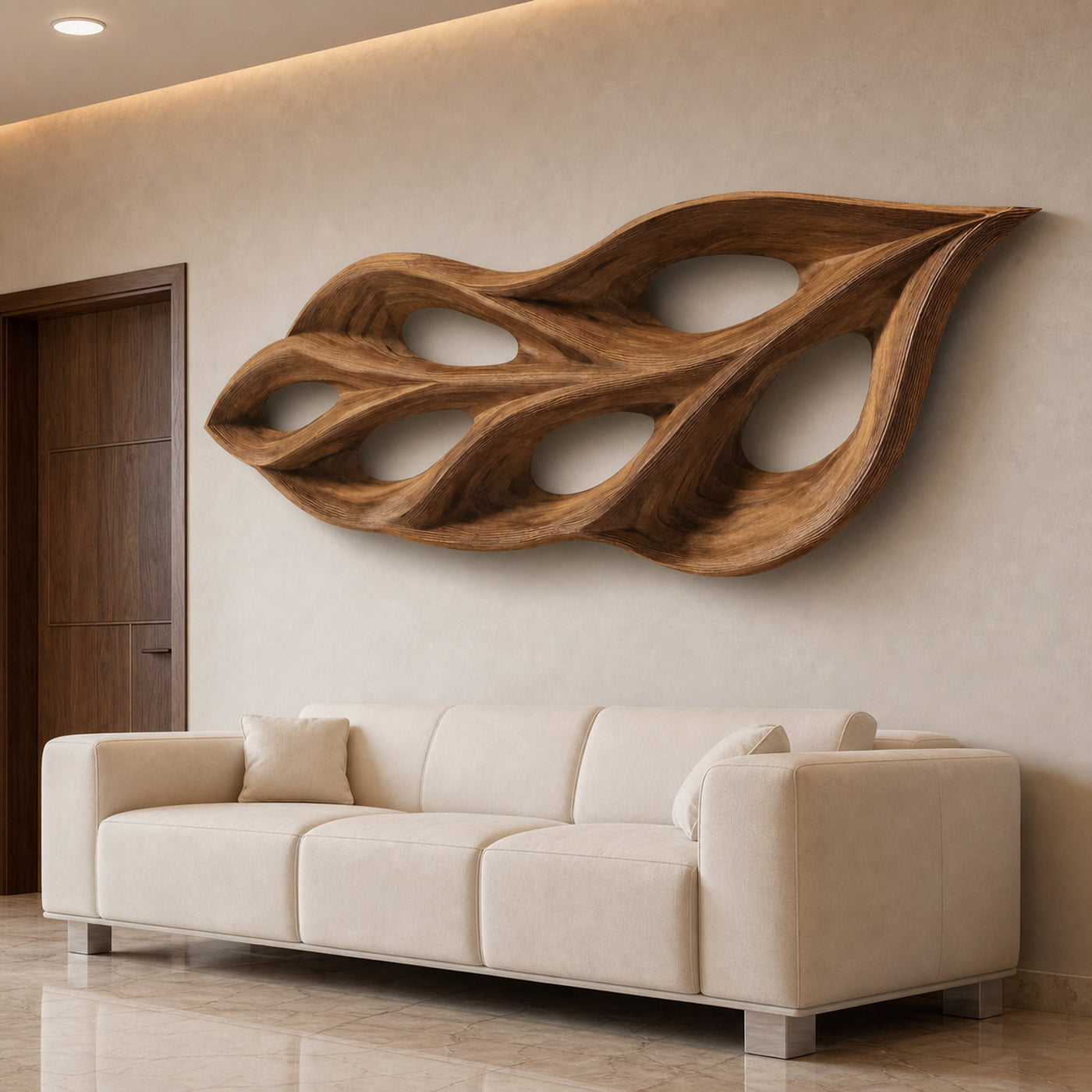 Modern Leaf Wall Art For Bedroom Or Living Room