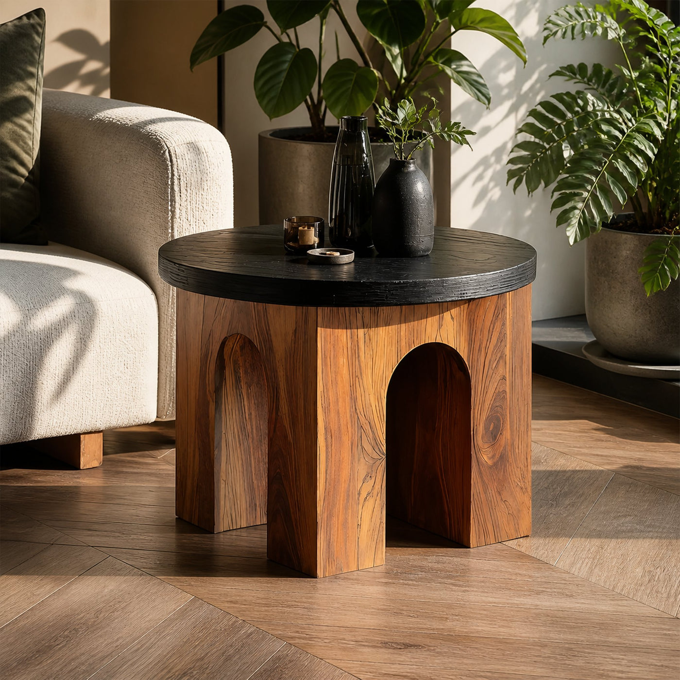 Modern Live Edge Side Table For Contemporary Home Style