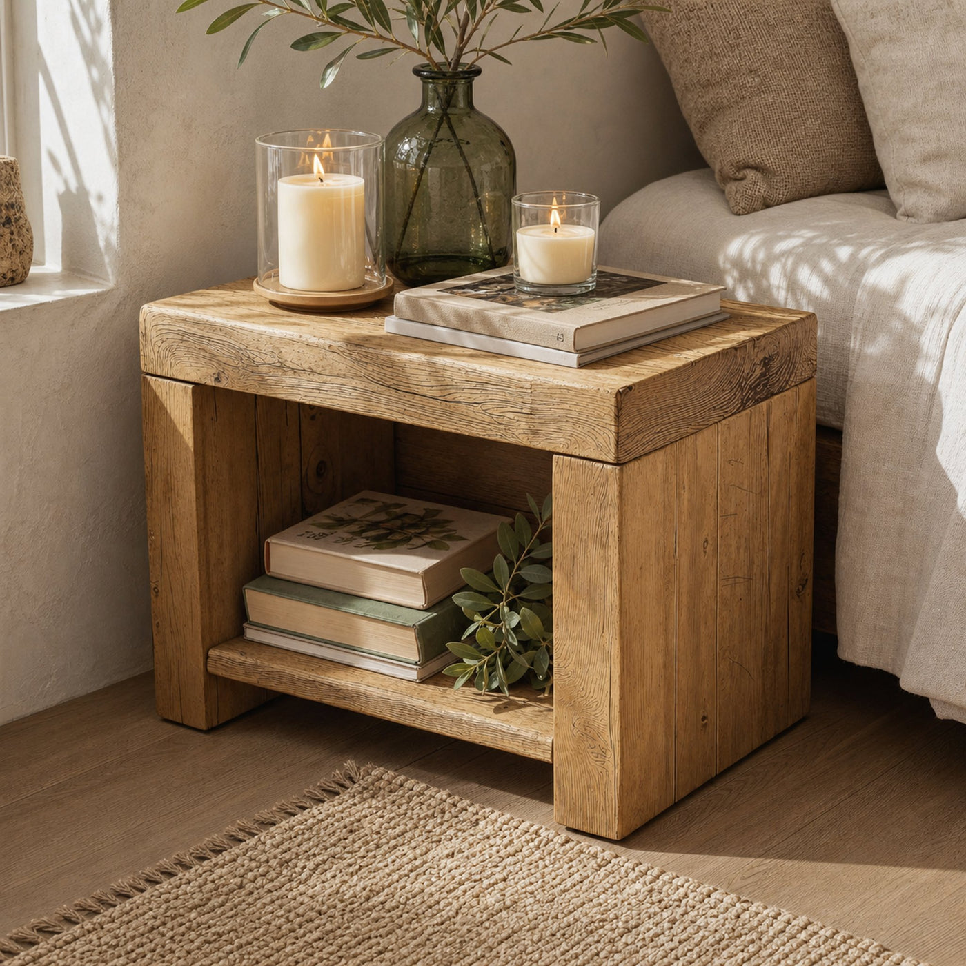 Modern Minimalist Wooden Nightstand For Elegant Bedrooms
