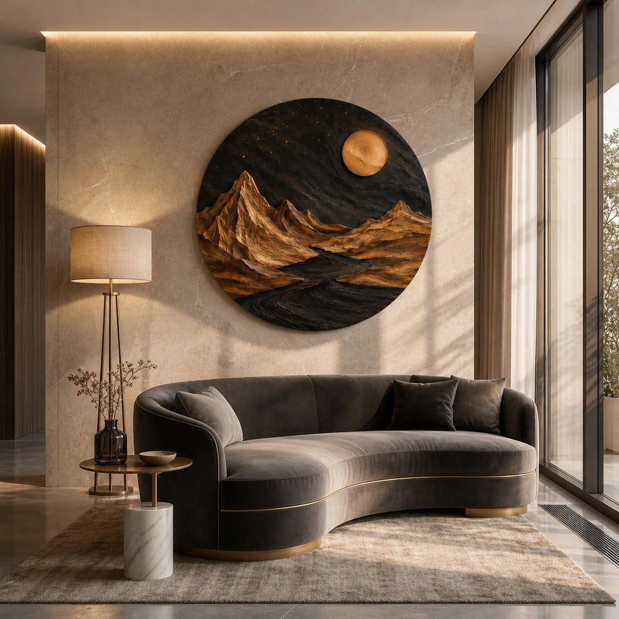 Modern Nightscape Wall Art For Living Room