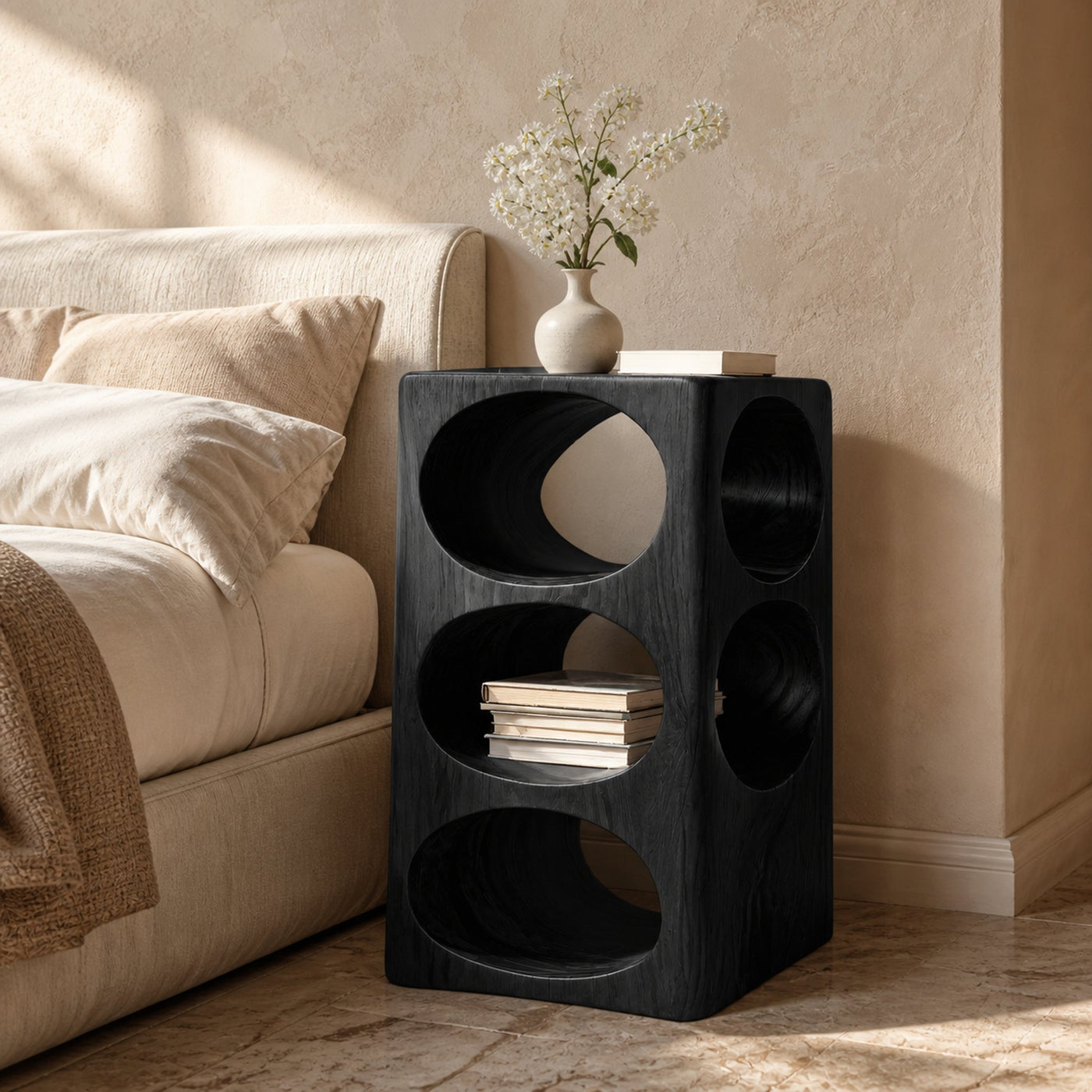Modern Nightstand Cube Design For Bedroom Decor - product view 7
