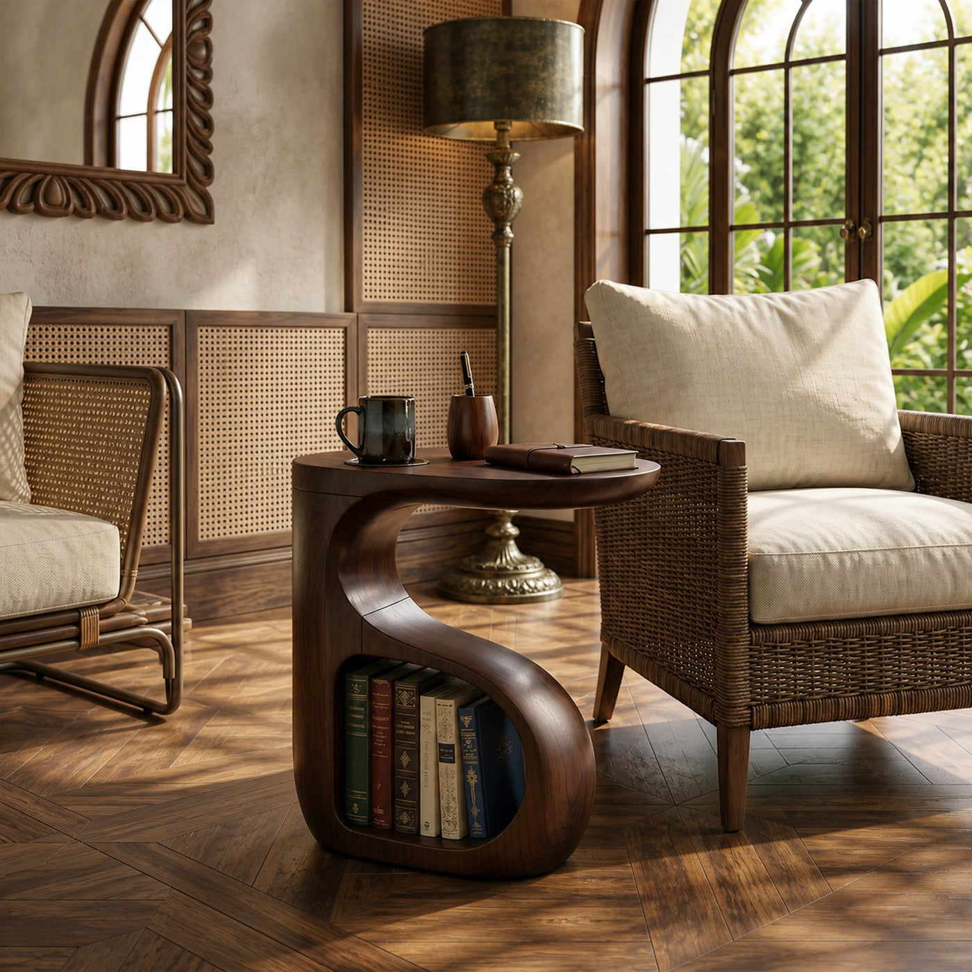 Modern Organic End Table For Open Living Space - product view 7