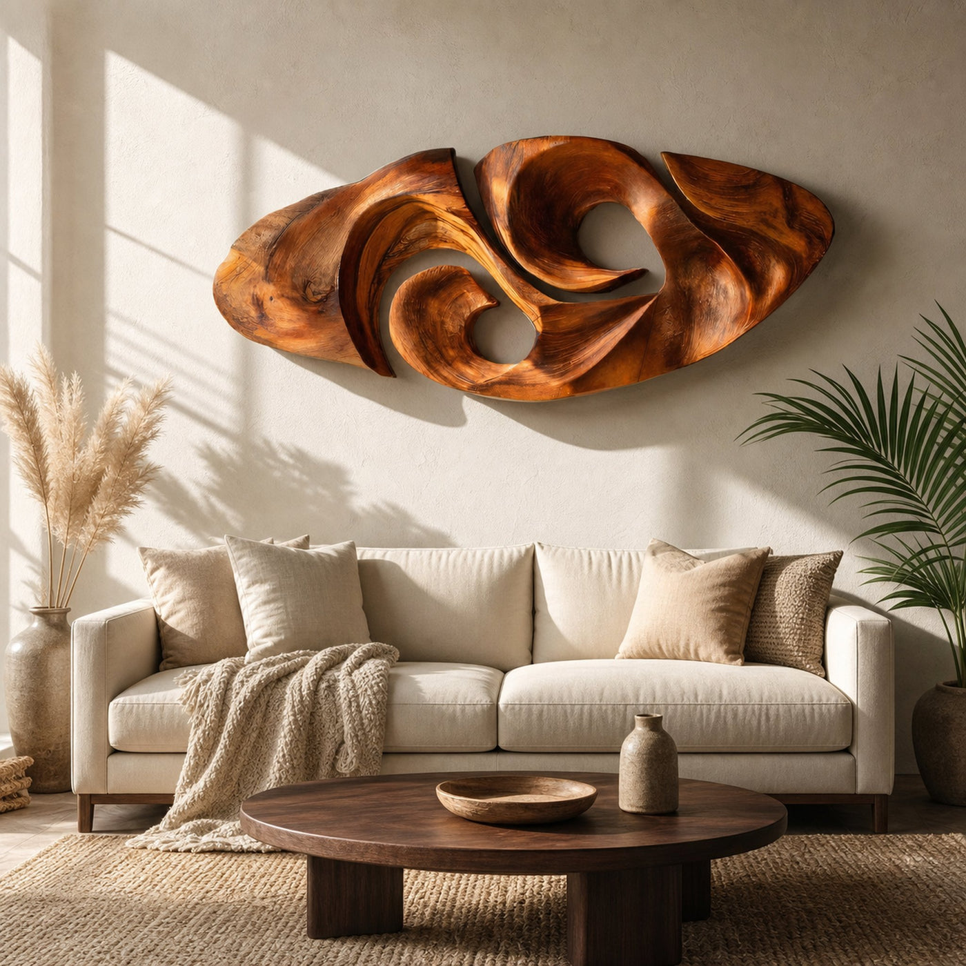 Modern Organic Sculptural Wall Art For Living Room - product view 6