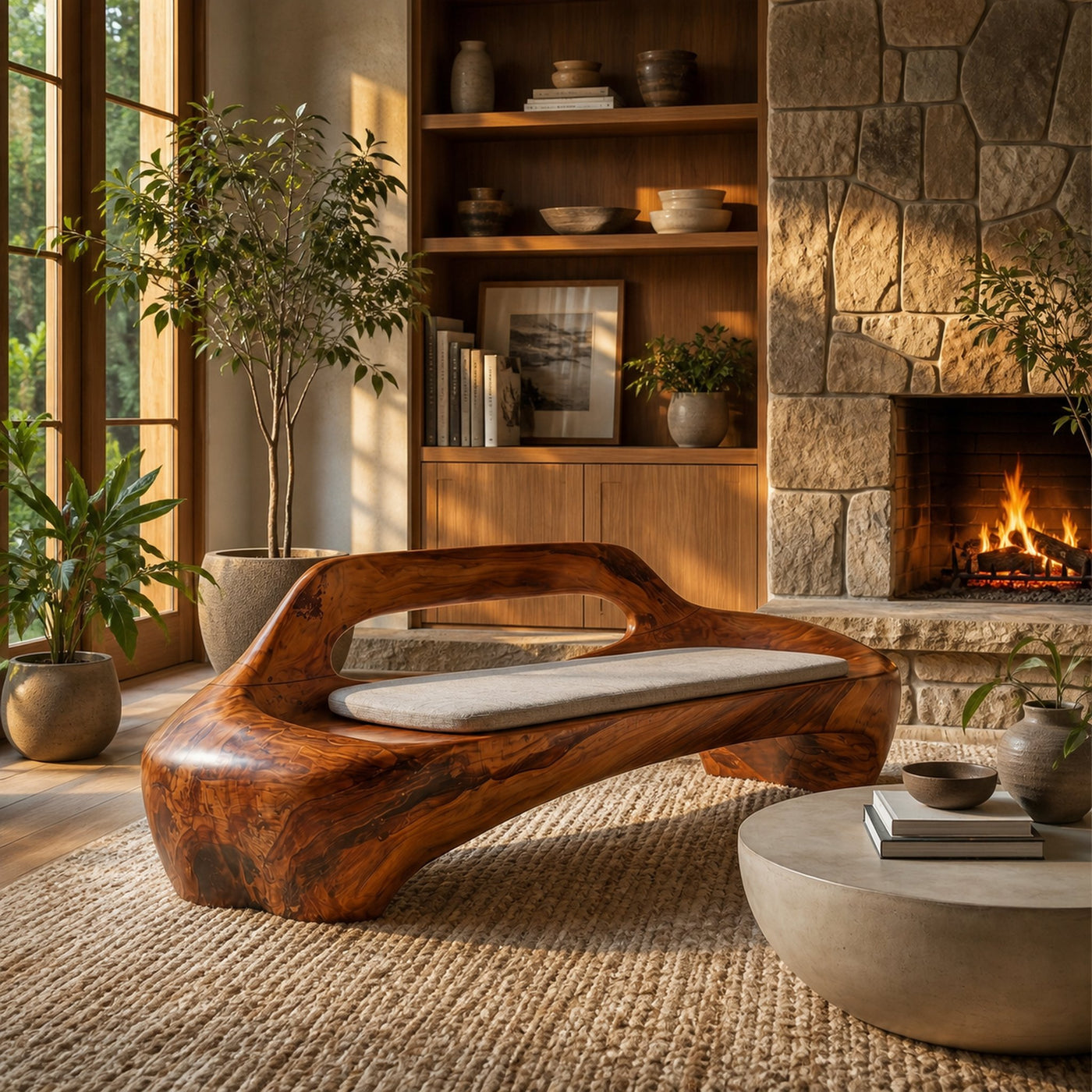 Modern Organic Sofa Frame With Low Profile Solid Wood Design For Living Room - product view 6