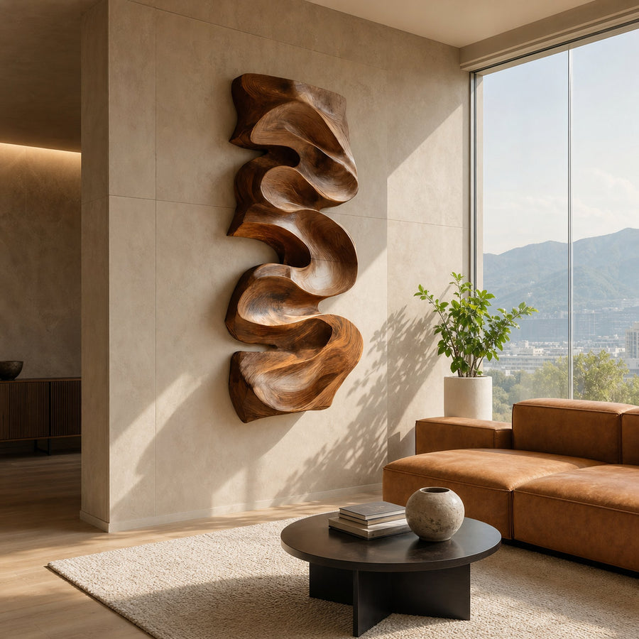 Modern Organic Wall Art Panel Decor For Living Room