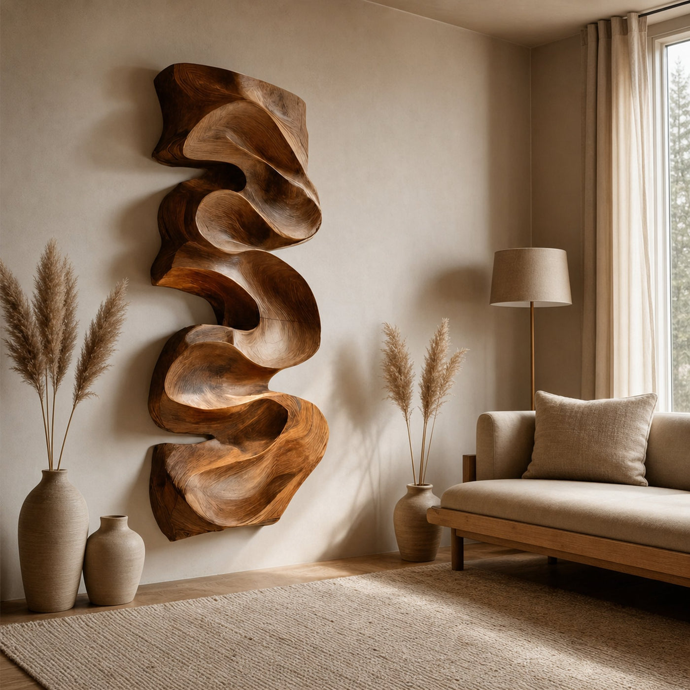 Modern Organic Wall Art Panel Decor For Living Room - product view 6