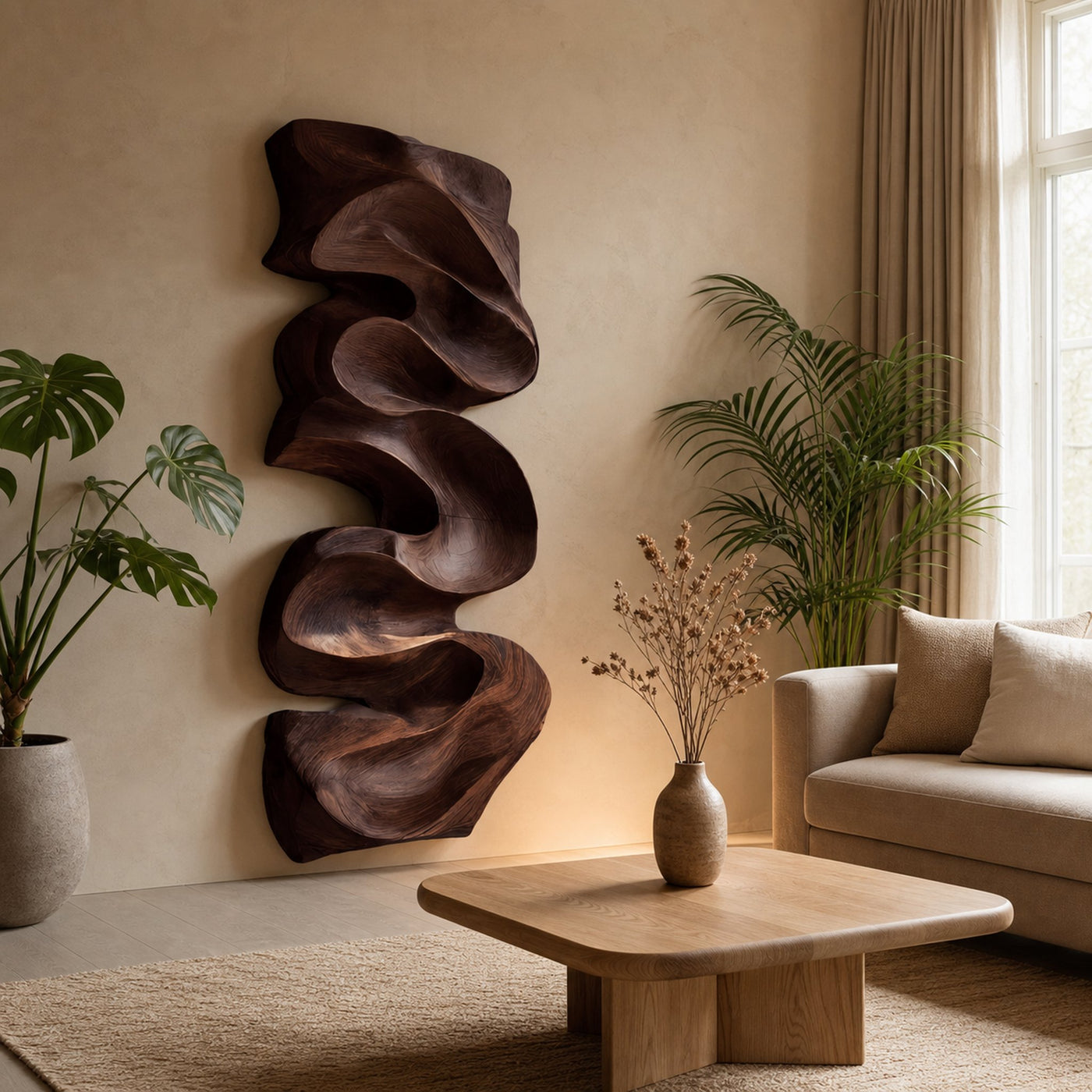 Modern Organic Wall Art Panel Decor For Living Room - product view 7