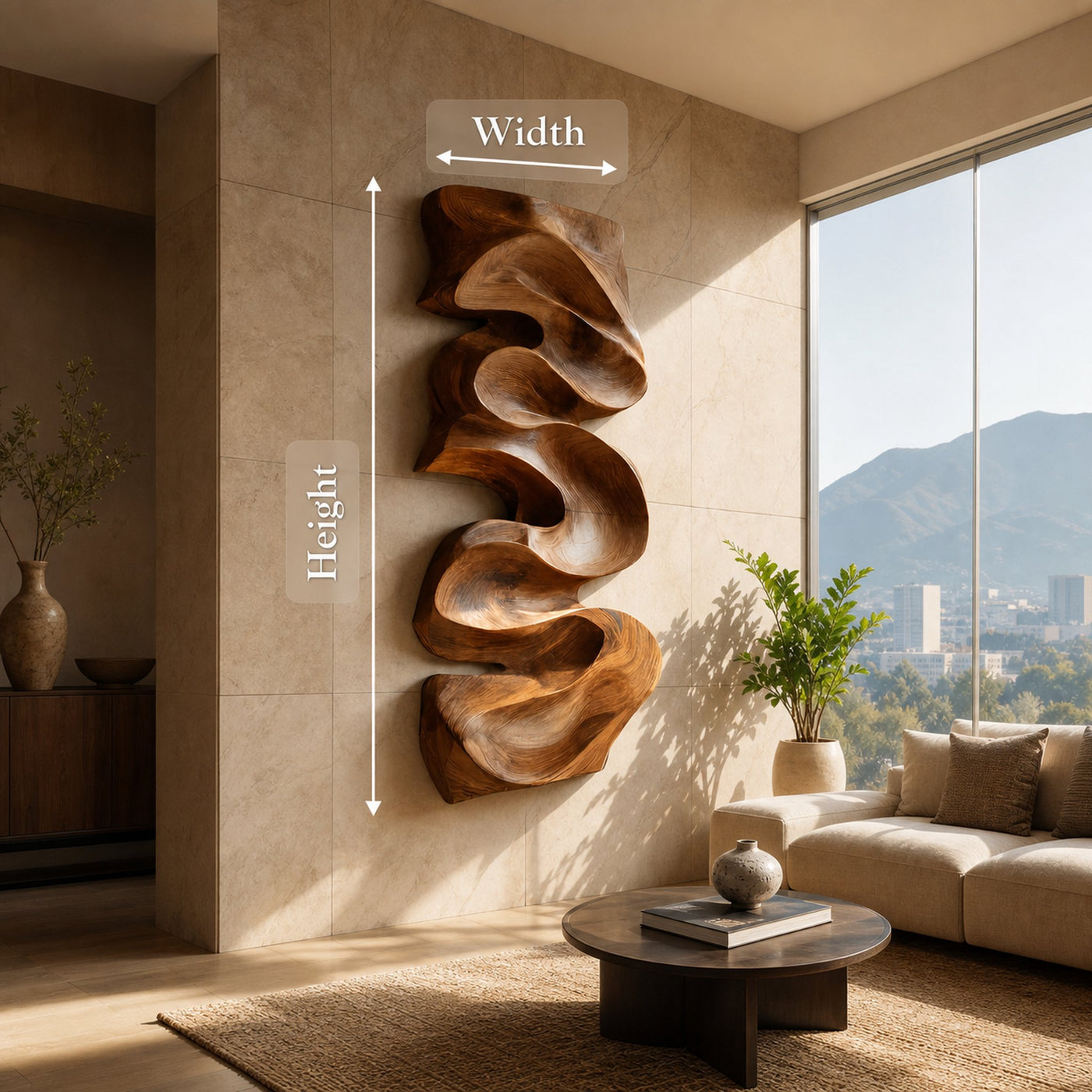 Modern Organic Wall Art Panel Decor For Living Room - product view 8