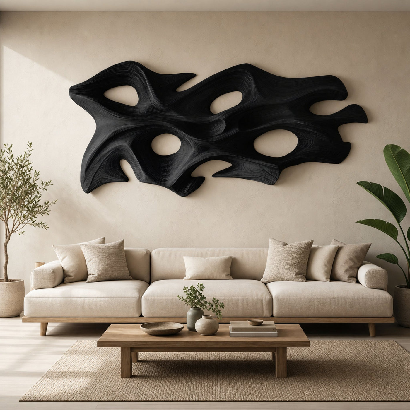 Modern Organic Wall Art Panel For Living Room - product view 7