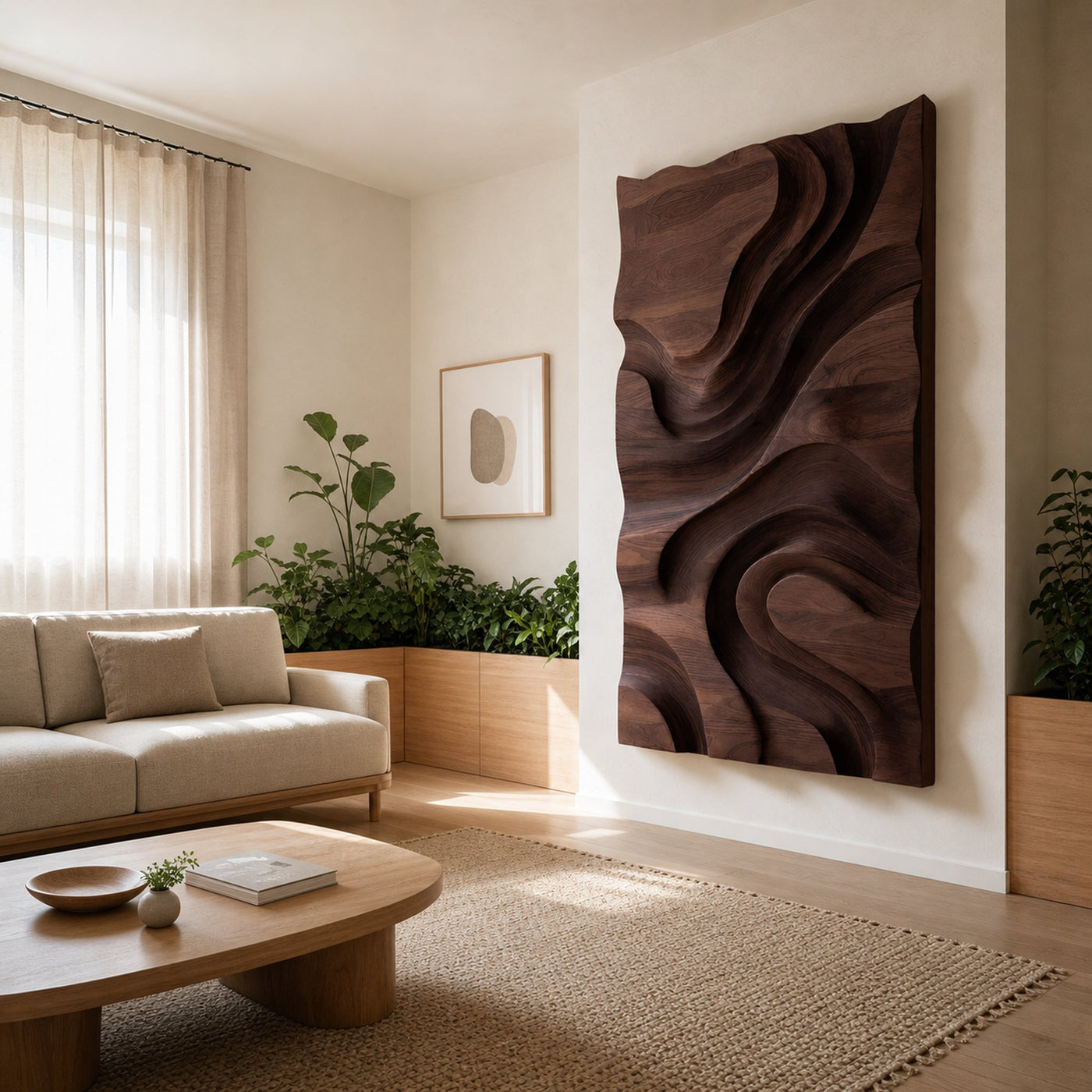 Modern Organic Wall Art Panel For Living Room Decor - product view 7