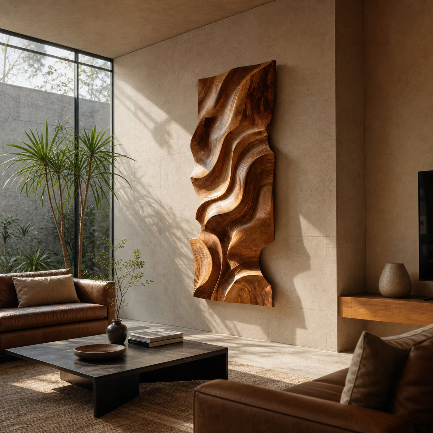 Modern Organic Wall Decor Art Piece For Living Room