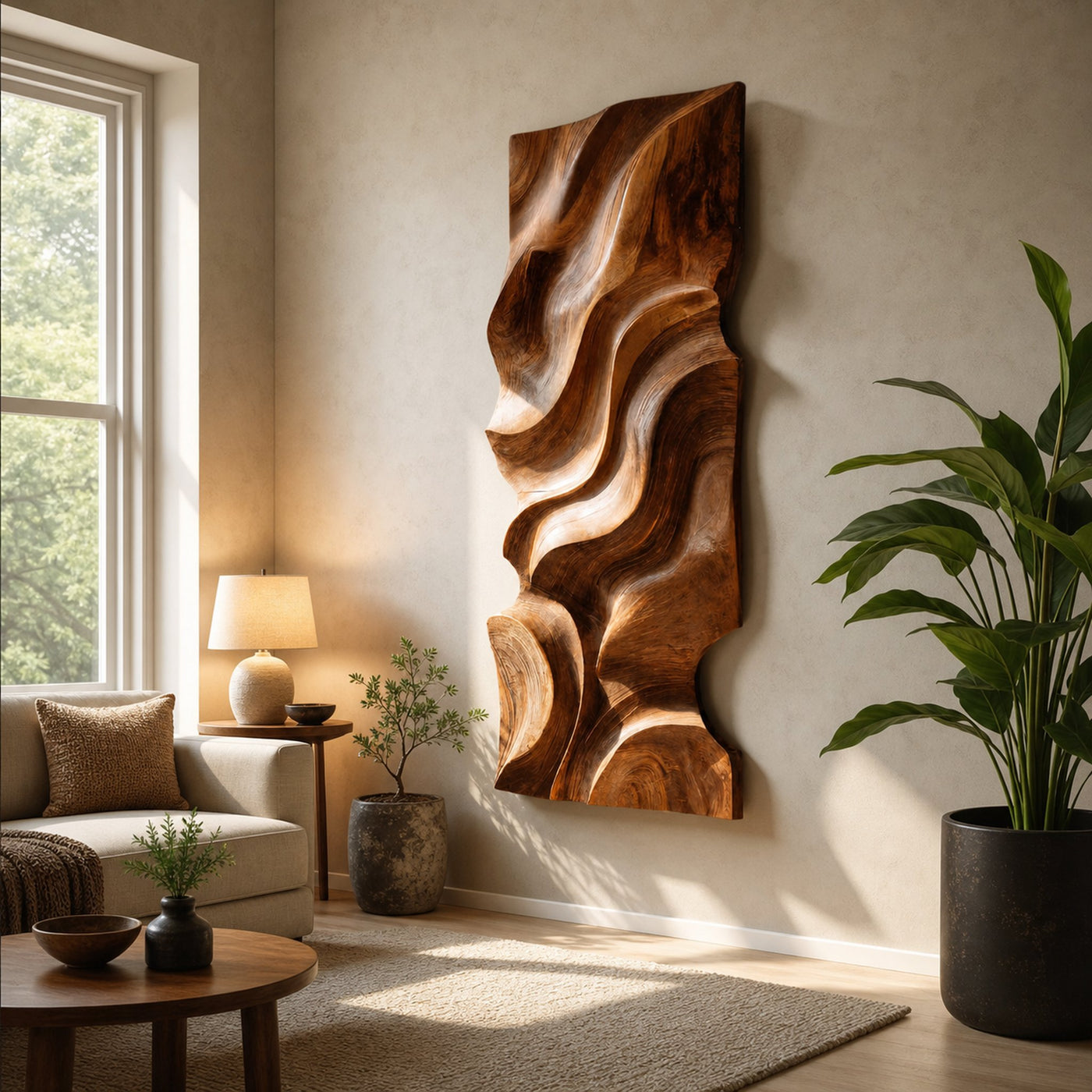 Modern Organic Wall Decor Art Piece For Living Room - product view 2