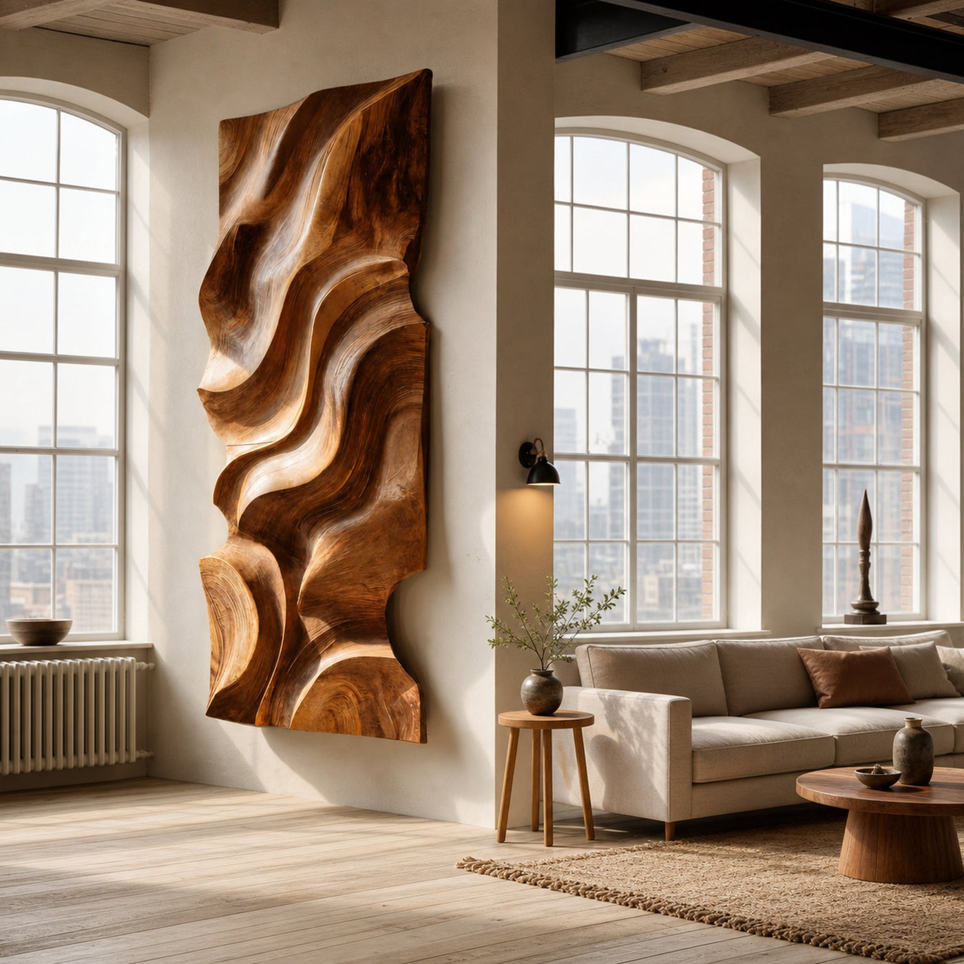 Modern Organic Wall Decor Art Piece For Living Room - product view 3