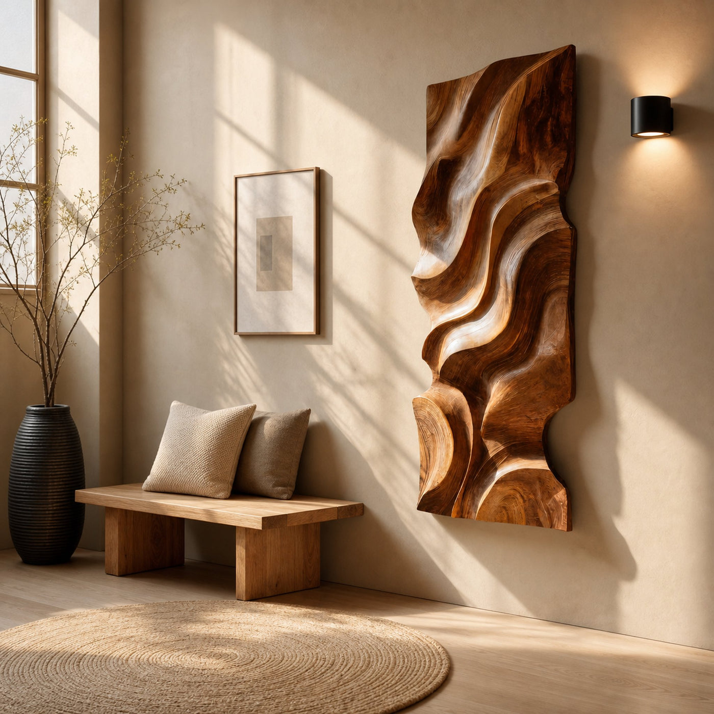Modern Organic Wall Decor Art Piece For Living Room - product view 6